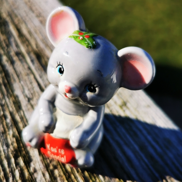 Vintage Russ Berrie Christmas Mouse ~ You're Special - Picture 2 of 8